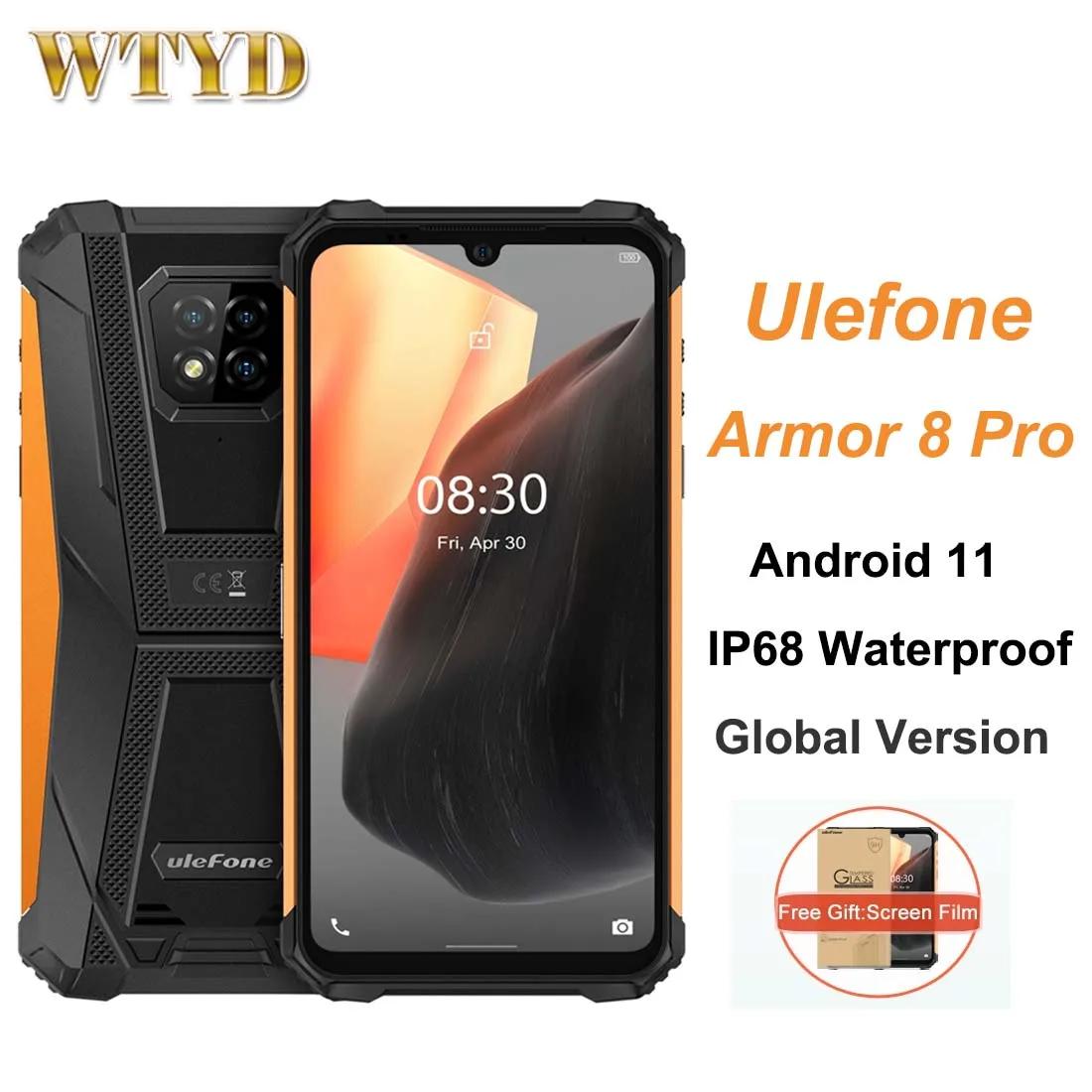 Ulefone Armor 8 Pro IP68  4G ޴, 6.1 ġ, 6GB 128GB ȵ̵ 11 ڵ 16mp ī޶ 5580mAh NFC Ʈ